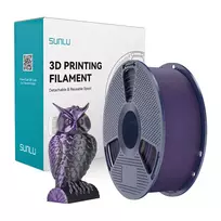 SUNLU PLA+ Silk Dual Color Filament (Black and Purple) 1.75mm 1kg