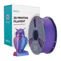 SUNLU PLA+ Silk Dual Color Filament Red and Blue 1.75 mm 1 kg