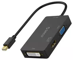 ORICO Mini DisplayPort to HDMI, VGA, DVI Adapter (Juoda)