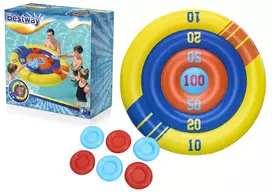 Bestway Inflatable Pool Game Arcade Shield with Frisbee 140 cm
