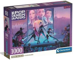 Dėlionė Clementoni K-Pop Demon Hunters, 1000 dalių, kompaktiška Eco-Pack pakuotė 37121