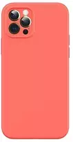 USAMS Apple iPhone 12 Magnetic Liquid Silicone Case Orange