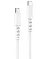 Yesido 60W USB-C į USB-C PVC duomenų kabelis CA154 Baltas
