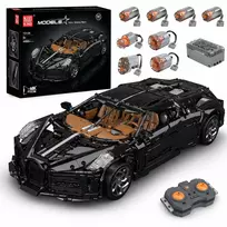 MOULD KING La Voiture Noire Statybinis Rinkinys 13163S – 4800 Dalių 1:8 Mastelio Bugatti Replika