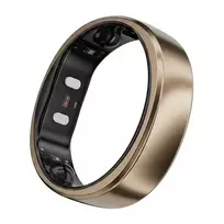 RingConn Smart Ring Gen2 Air moterims ir vyrams - miego ir kūno rengybos stebėjimo nešiojamas įrenginys - širdies ritmas - Dune Gold dydis 12