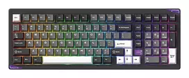 AKKO GEM 02 VIA Wired Mechanical Keyboard, TKL 87-Key, Black & Silver, Hot-Swappable, RGB, USB-C