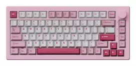 AKKO 5075 V3 mechaninė klaviatūra 75% 82 klavišų kelių režimų belaidė/Bluetooth/USB-C karštai keičiama PBT ASA RGB Gasket Mount juoda ir žydra