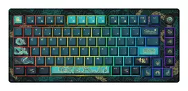 AKKO MOD007V3 HE 75% Wired Mechanical Keyboard su Hall Effect jungikliais, CNC aliuminio korpusas, PBT ASA klavišai, RGB, juoda