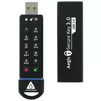Apricorn Aegis Secure Key 3.0 16GB USB 3.0 Flash Drive - FIPS 140-2 Level 3 Validated, Hardware Encrypted