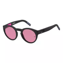 Tommy Jeans TJ-0003-S-003 Unisex Akiniai Juodas Rėmas Pilki Lęšiai 48/22/140 mm