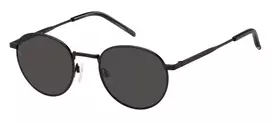 TOMMY HILFIGER TH-1973-S-003 Vyrų kvadratiniai akiniai nuo saulės - Juodas rėmas, pilki lęšiai 50/22/145 mm