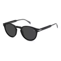 DAVID BECKHAM DB-1111-S-08A Saulės akiniai vyrams stačiakampis acetatinis rėmelis tamsiai pilka 50/23/145 mm