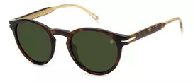 DAVID BECKHAM DB-1111-S-086 Unisex akiniai nuo saulės Havana Tortoise acetato rėmelis pilki polikarbonato lęšiai 52mm