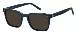 TOMMY HILFIGER TH-1971-S-PJP Vyriški Akiniai nuo Saulės Juodi Pilki 53mm