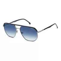 CARRERA 304 Vyriški akiniai nuo saulės, stačiakampis acetatinis rėmelis, UV400 pilki lęšiai 59mm