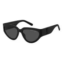 Moteriški akiniai nuo saulės THE MARC JACOBS MARC645S807 - Juodas acetatinis rėmelis, pilki polikarbonatiniai lęšiai, UV400 apsauga