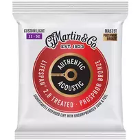 Martin MA535T Custom Light (11-52) akustinės gitaros stygos – Lifespan 2.0 Phosphor Bronze