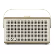 „Pure Classic Aura“ nešiojamas Bluetooth garsiakalbis su apšvietimu, baltas/ąžuolas
