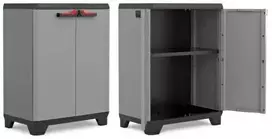 KETER Įrankių spintelė su lentynomis STILO 68x39x90cm Pilka/Juoda