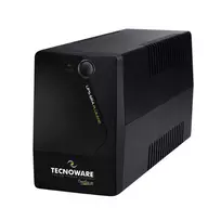 TECNOWARE UPS ERA PLUS 600 SCHUKO Line-Interactive 600VA/360W, 12V 7Ah baterija, 2 Schuko lizdai, USB, juoda