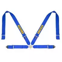 SABELT SIM RACING Sabelt Sim Seatbelts, 4-Point Harness, Adjustable, Compatible with P, S and X Series - Blue