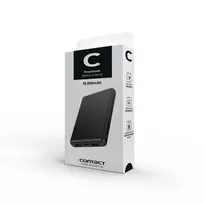 Contact Powerbank 10000mAh 10W su kabeliu USB-A USB-C juoda
