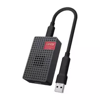 Lexar RW540 microSD Express atminties kortelių skaitytuvas USB 3.2 Gen 2 Type-C tamsiai pilkas
