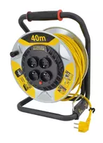 STANLEY Reel Extension Cable 40m 3x1.5mm 16A IP20 Black