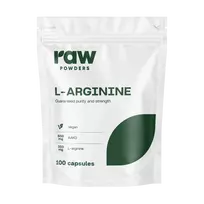 RAW POWDERS L-Argininas 500mg kaps. N100