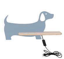 Candellux vaikiškas sieninis šviestuvas su lentyna IQ Kids Dog, mėlynas