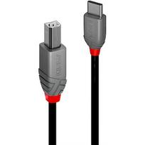Lindy Cable Lindy USB 2.0 Typ C to B Anthra Line 0,5m 36940