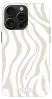 Telefono dėklas Mio Sandy Zebra, Apple iPhone 15 Pro, balta sp./pilka sp./smėlio sp.