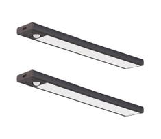 Komplektas 2x įkraunami LED baldų šviestuvai su jutikliu VIRO LED/1,2W/800 mAh 30cm CCT juodi