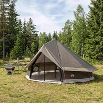 Tipi palapinė su stogu Ruda Pilka 700 x 700 x 395 cm