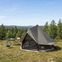 Tipi palapinė Ruda Pilka 250 x 250 cm Poliesteris ir plienas