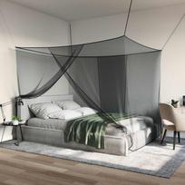 Moskito tinklas lovai 156 akies 3 vnt Juoda 220 x 150 x 180 cm