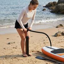 SUP rankinė pompa su manometru Juoda 24 x 75 x 58 cm PP