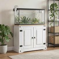 Akvariumo stovas CORONA Balta ir ruda 815 x 37 x 73 cm 250 kg