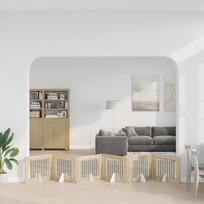 Sulankstomi šunų vartai su stovais 6 vnt Sonoma ąžuolas 482 cm