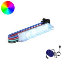 LED juosta 12 vnt Juoda ir daugiaspalvė Varis ir plastikas