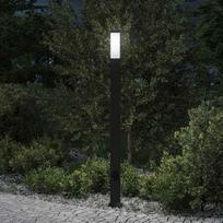 Šviestuvas su stulpeliu 110 cm juodas IP44