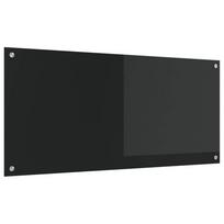 Virtuvės atbraila Juoda 110 x 50 cm grūdintas stiklas