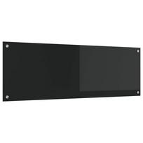 Virtuvės atbraila Juoda 120 x 40 cm grūdintas stiklas