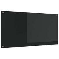Virtuvės atbraila Juoda 120 x 60 cm grūdintas stiklas