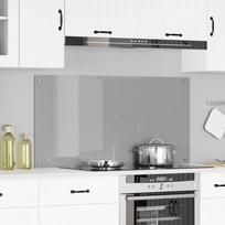 Virtuvės atbraila Šviesiai pilka 120 x 60 cm grūdintas stiklas