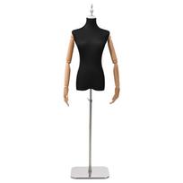 Reguliuojamas manekenas 165-213 cm su baze Moteris PP Juoda
