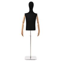 Reguliuojamas manekenas 170-218 cm su baze Vyras PP Juoda