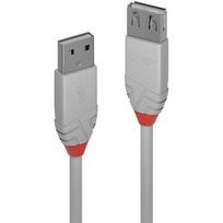 Lindy USB-A extension cable Anthra Line - 20 cm 36710