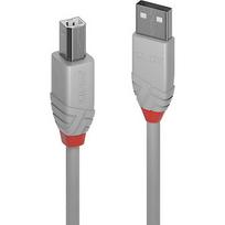 Lindy USB cable 36684 Anthra Line - USB-A / USB-B - 3 m 36684