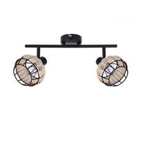 Lubų lempa Candellux Juicy Black Bar 2x40W E14